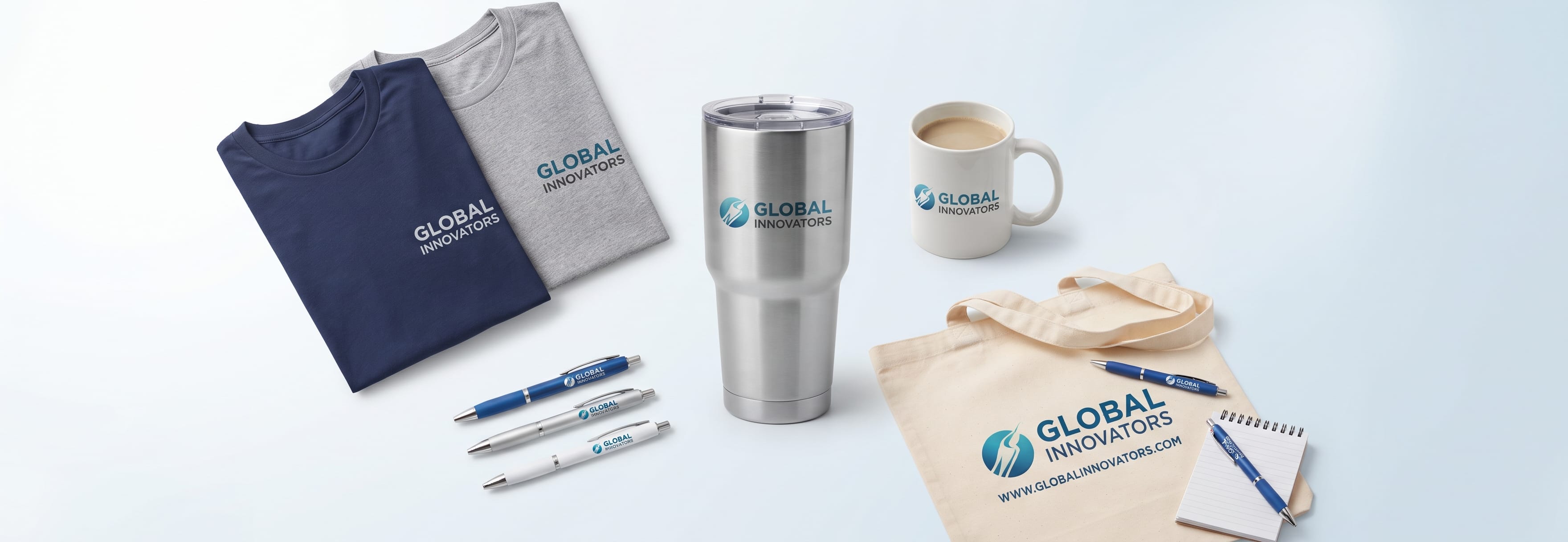 Productos publicitarios impresos con la marca del cliente